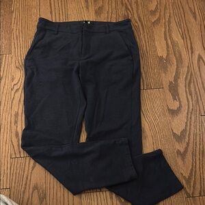 PAIGE Blue Stafford Trousers with Slim Tailored Fit